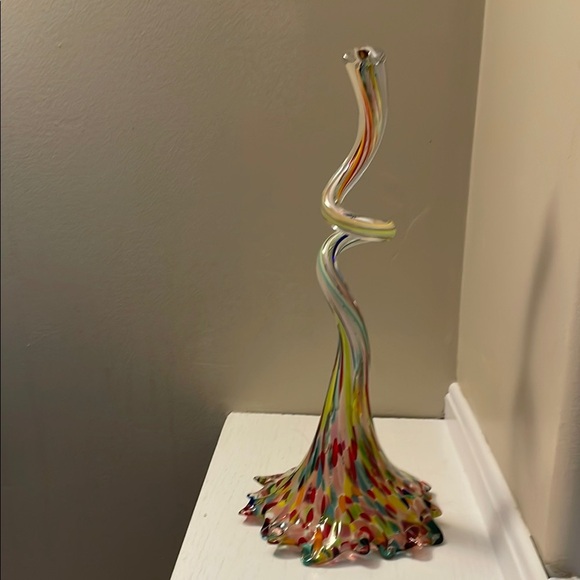 Handblown Colorful Glass Art Sculpture - Picture 1 of 1